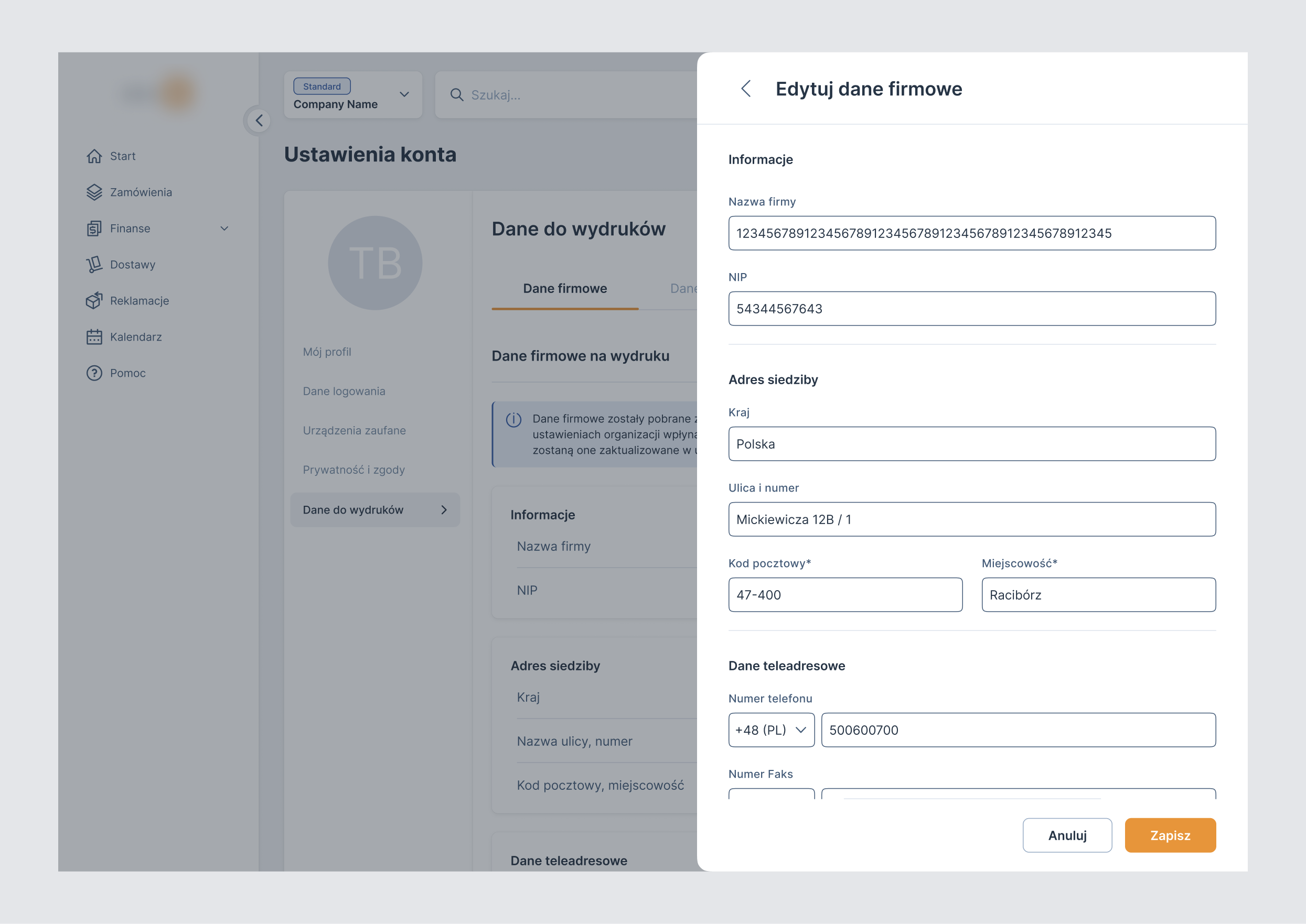 Eko4u print settings screen 2