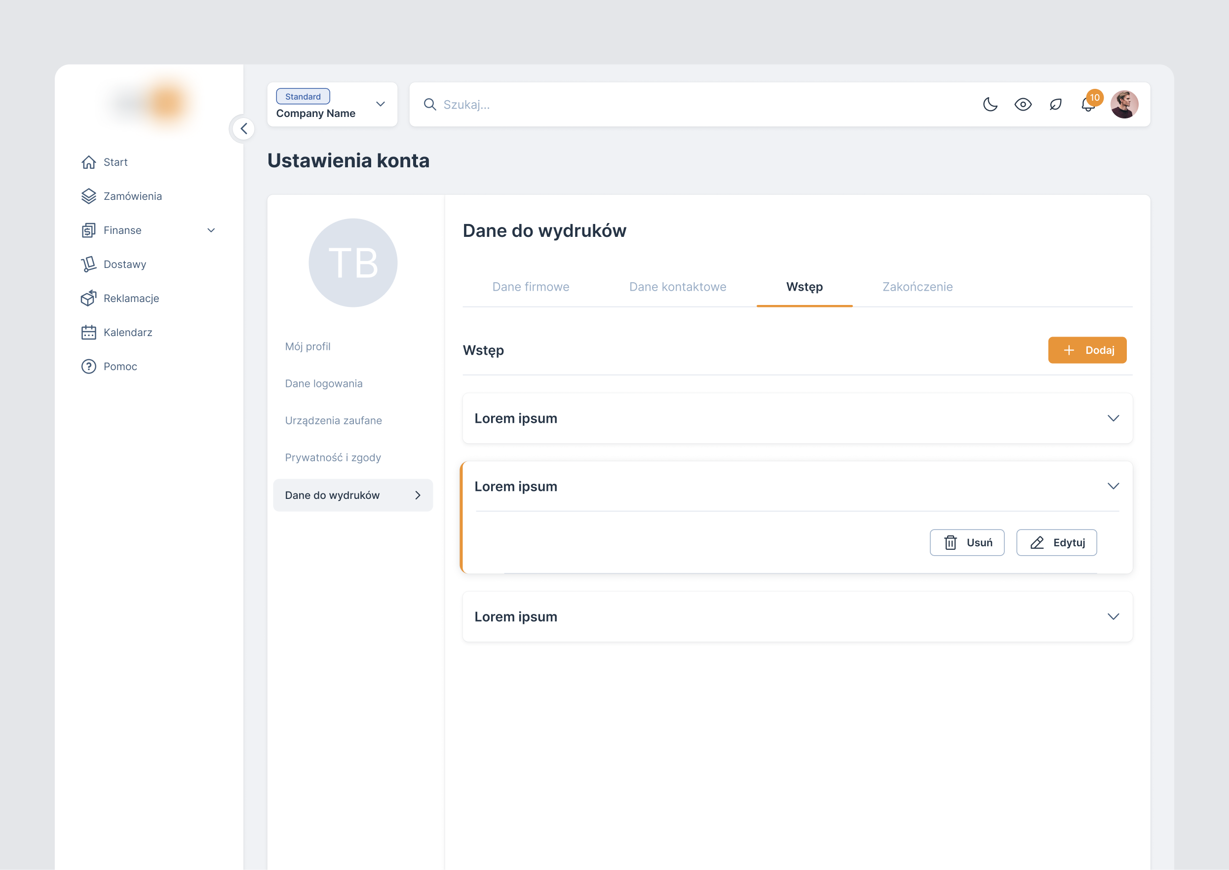 Eko4u print settings screen 4